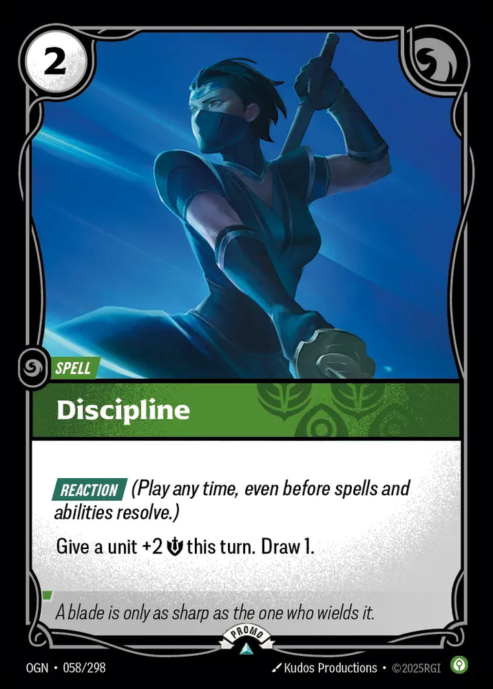 Discipline 058/298 (Riftbound Organized Play Promotional Cards)  - Foil