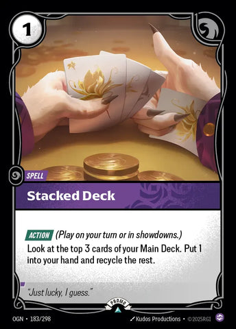Stacked Deck 183/298 (Riftbound Organized Play Promotional Cards)  - Foil