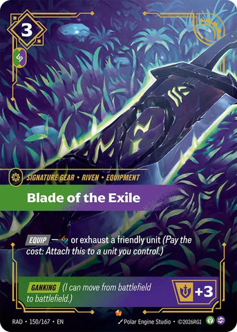 Blade of the Exile 150/167 (Radiance)  - Foil