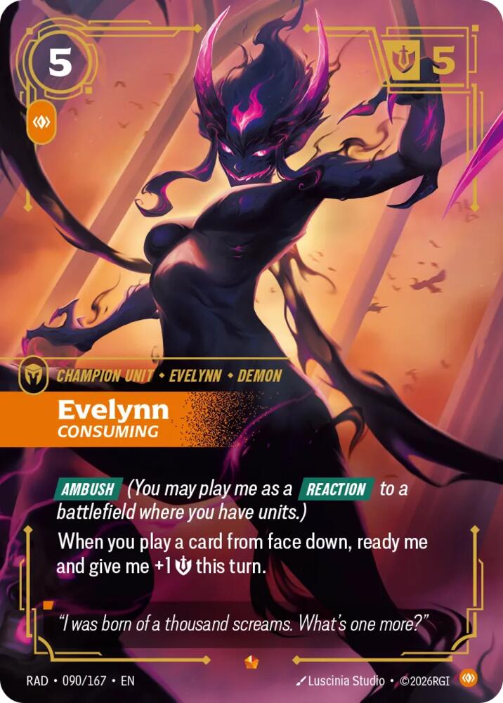 Evelynn Consuming 090/167 (Radiance)  - Foil