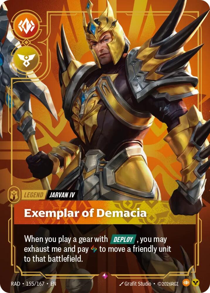 Jarvan IV Exemplar of Demacia 155/167 (Radiance)  - Foil