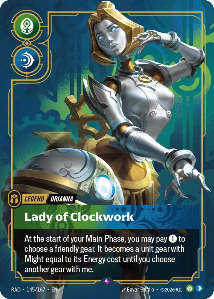 Orianna - Lady of Clockwork 145/167 (Radiance)  - Foil
