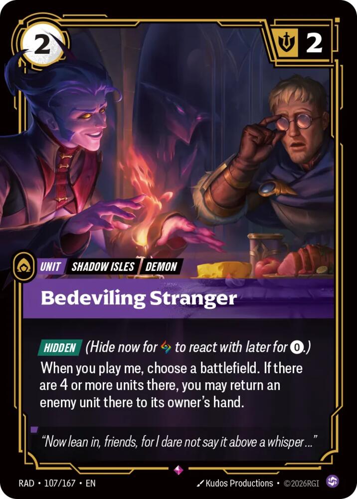 Bedeviling Stranger 107/167 (Radiance)  - Foil