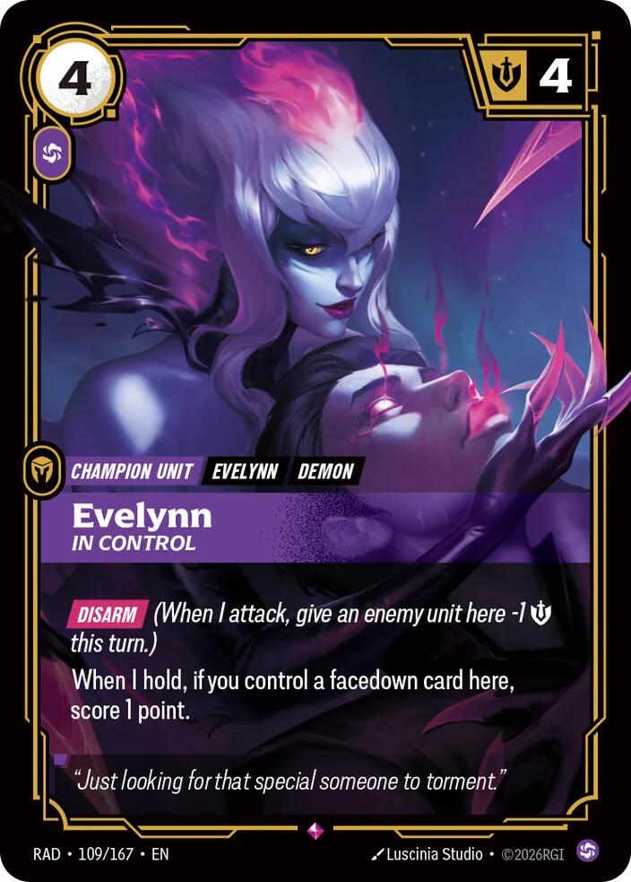 Evelynn In Control 109/167 (Radiance)  - Foil