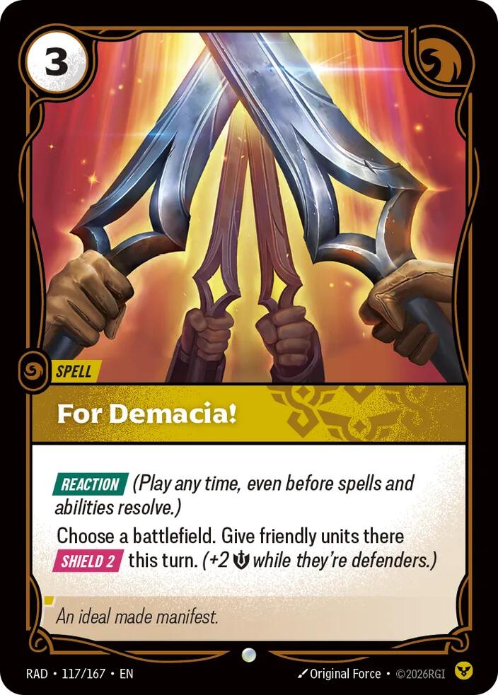 For Demacia 117/167 (Radiance) 