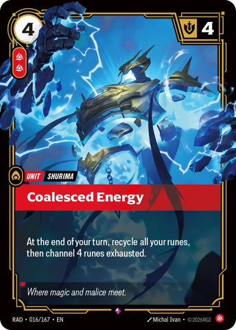 Coalesced Energy 016/167 (Radiance)  - Foil