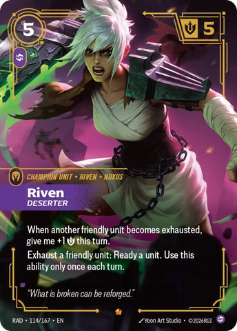 Riven Deserter 114/167 (Radiance)  - Foil