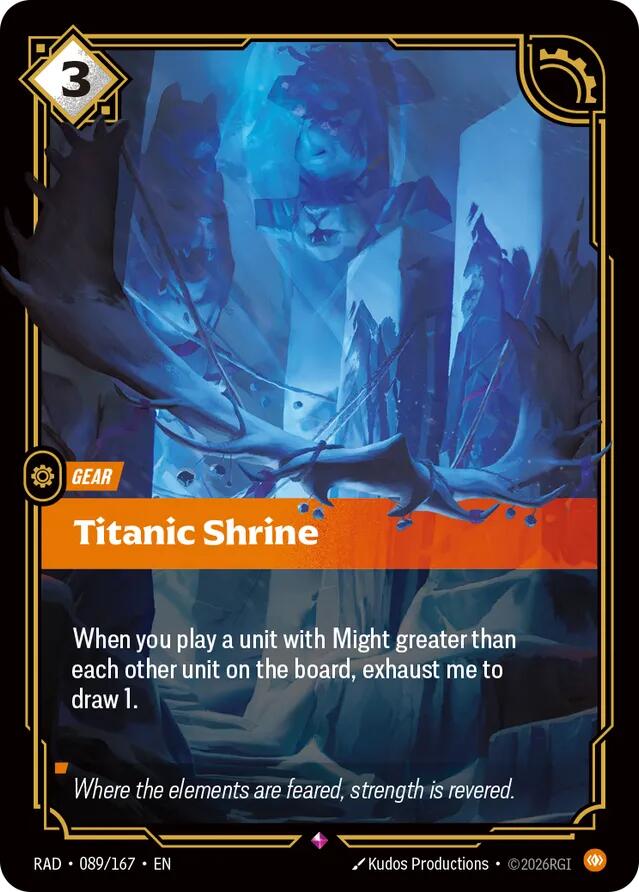 Titanic Shrine 089/167 (Radiance)  - Foil