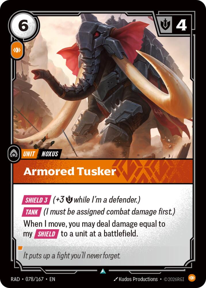Armored Tusker 078/167 (Radiance) 