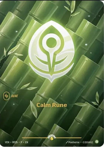 Calm Rune Vendetta R02b (Riftbound Organized Play Promotional Cards)  - Foil