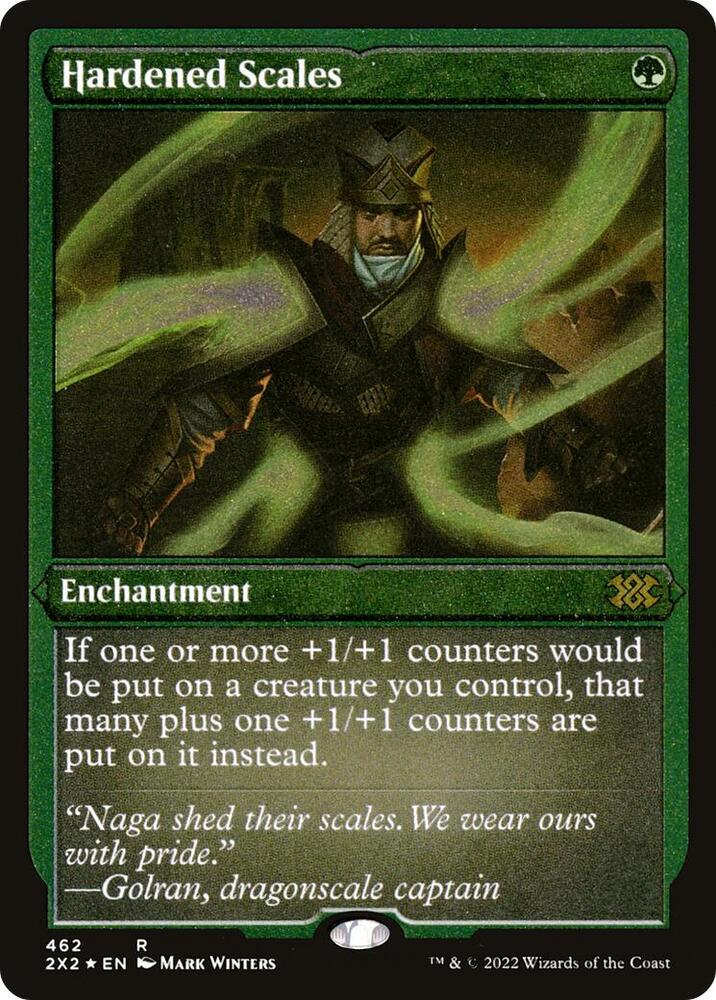 Hardened Scales Foil Etched (Double Masters 2022)  - Foil