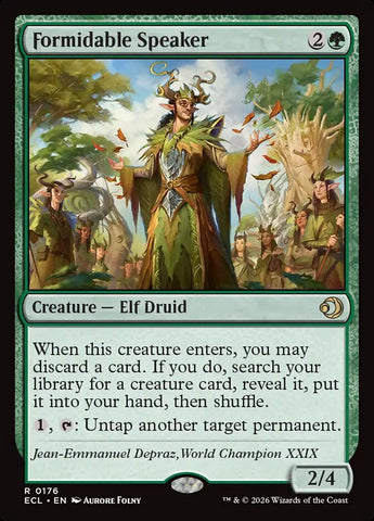 Formidable Speaker (Lorwyn Eclipsed)  - Foil