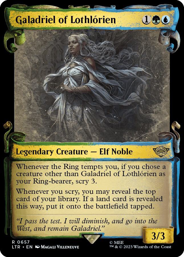 Galadriel of Lothlorien Showcase Scrolls (Universes Beyond: The Lord of the Rings: Tales of Middle-earth)  - Foil