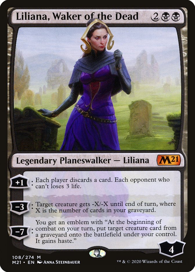Liliana, Waker of the Dead (Core Set 2021)  - Foil