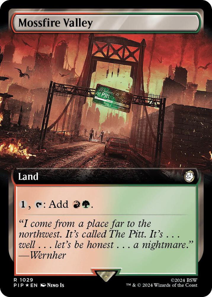 Mossfire Valley Extended Art Surge Foil (Universes Beyond: Fallout)  - Foil