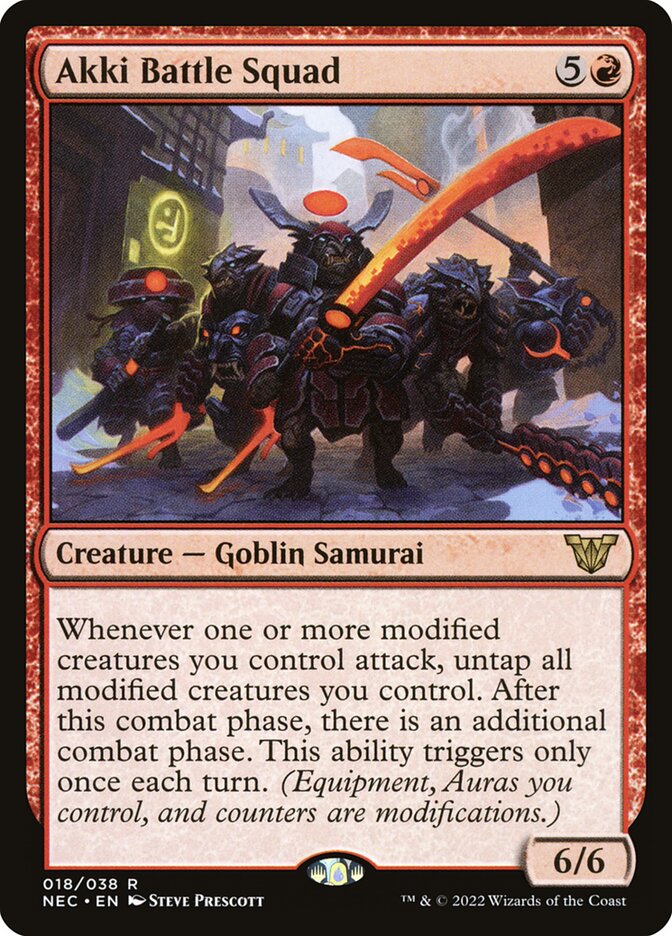 Akki Battle Squad (Commander: Kamigawa: Neon Dynasty) 