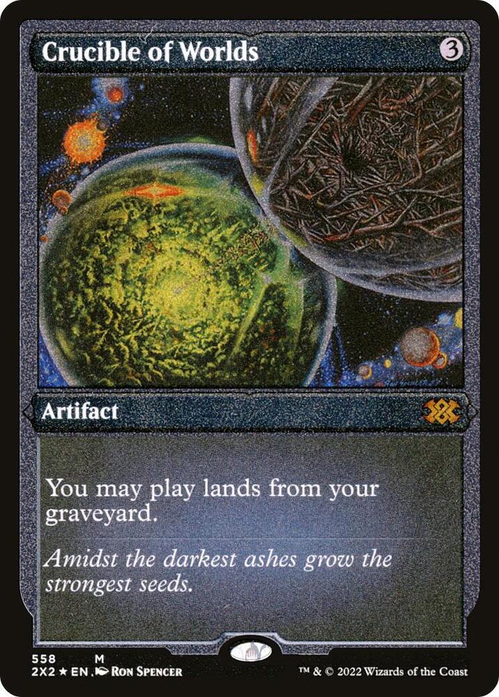 Crucible of Worlds Foil Etched (Double Masters 2022)  - Foil