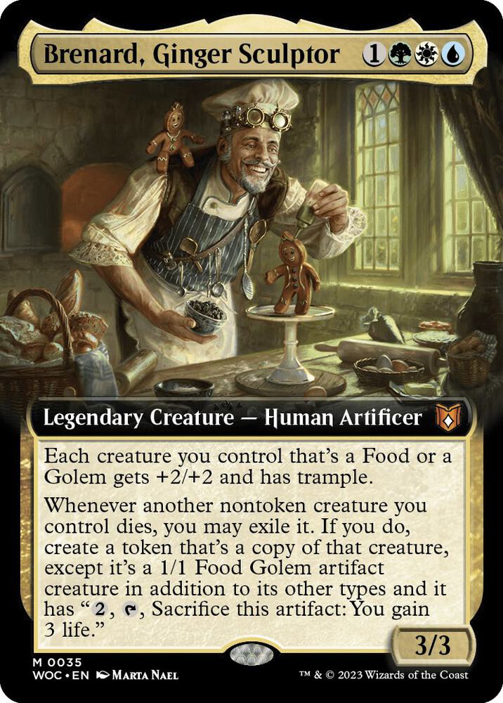 Brenard Ginger Sculptor Extended Art (Commander: Wilds of Eldraine)  - Foil