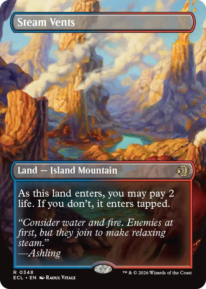 Steam Vents Borderless (Lorwyn Eclipsed)  - Foil