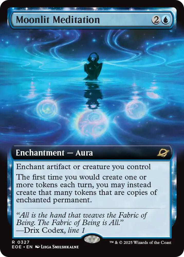 Moonlit Meditation Extended Art (Edge of Eternities)  - Foil