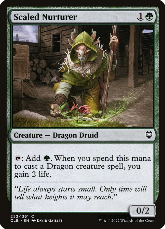 Scaled Nurturer (Commander Legends: Battle for Baldur's Gate)  - Foil