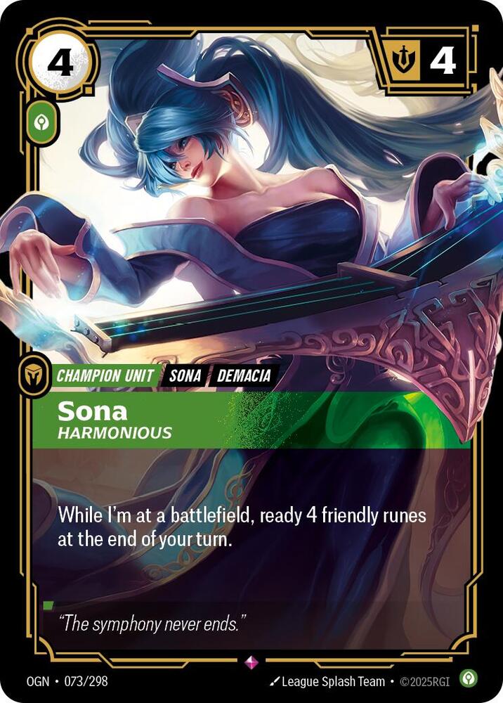 Sona Harmonious (Origins)  - Foil