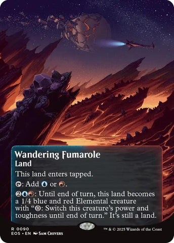 Wandering Fumarole  90 (Edge of Eternities: Stellar Sights)  - Borderless