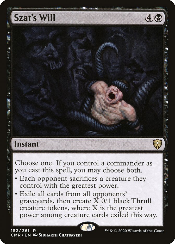 Szat's Will 152 (Commander Legends) 