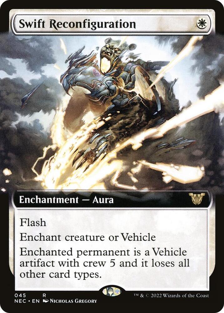 Swift Reconfiguration Extended Art (Commander: Kamigawa: Neon Dynasty) 