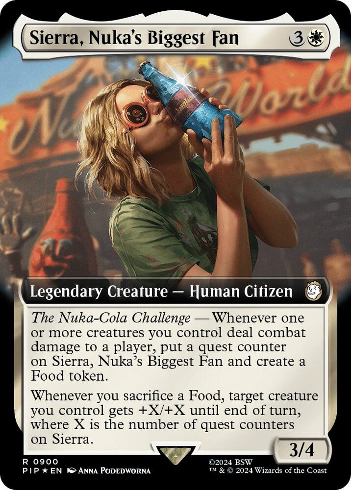 Sierra Nukas Biggest Fan Extended Art Surge Foil (Universes Beyond: Fallout)  - Foil