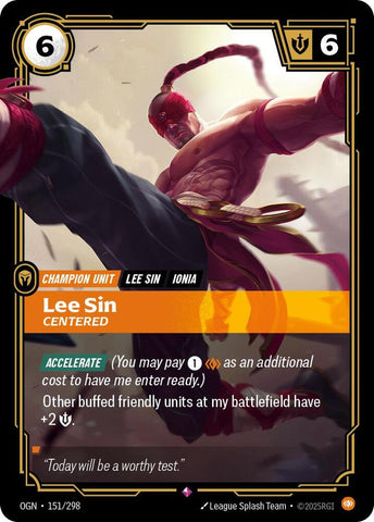 Lee Sin Centered (Origins)  - Foil