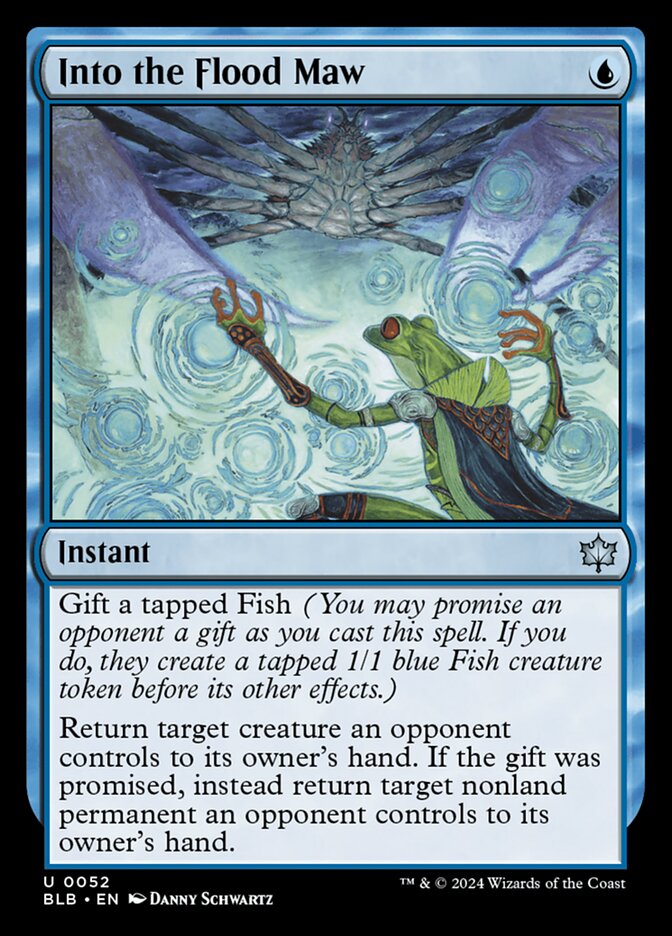 Into the Flood Maw (Bloomburrow)  - Foil
