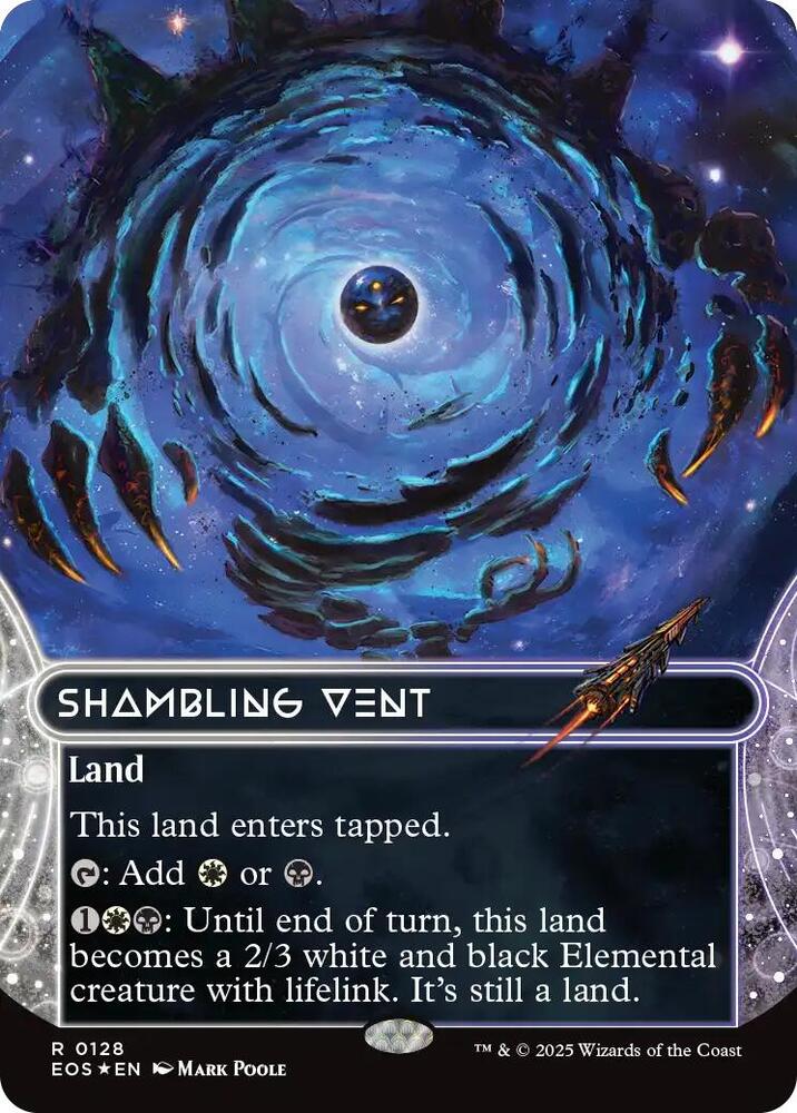 Shambling Vent  128/0 (Edge of Eternities: Stellar Sights)  - Borderless Galaxy Foil