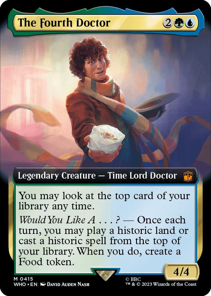 The Fourth Doctor 415/331 (Universes Beyond: Doctor Who)  - Extended Art