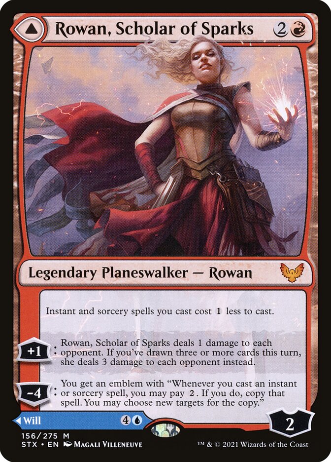 Rowan, Scholar of Sparks // Will, Scholar of Frost (Strixhaven: School of Mages) 