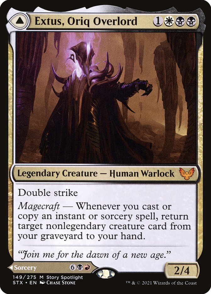 Extus, Oriq Overlord // Awaken the Blood Avatar 149 (Strixhaven: School of Mages)  - Foil