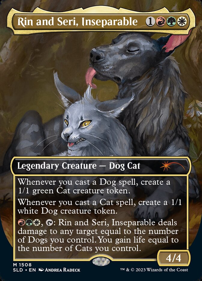 Rin and Seri, Inseparable 1554 (Secret Lair Drop Series)  - Thick Stock