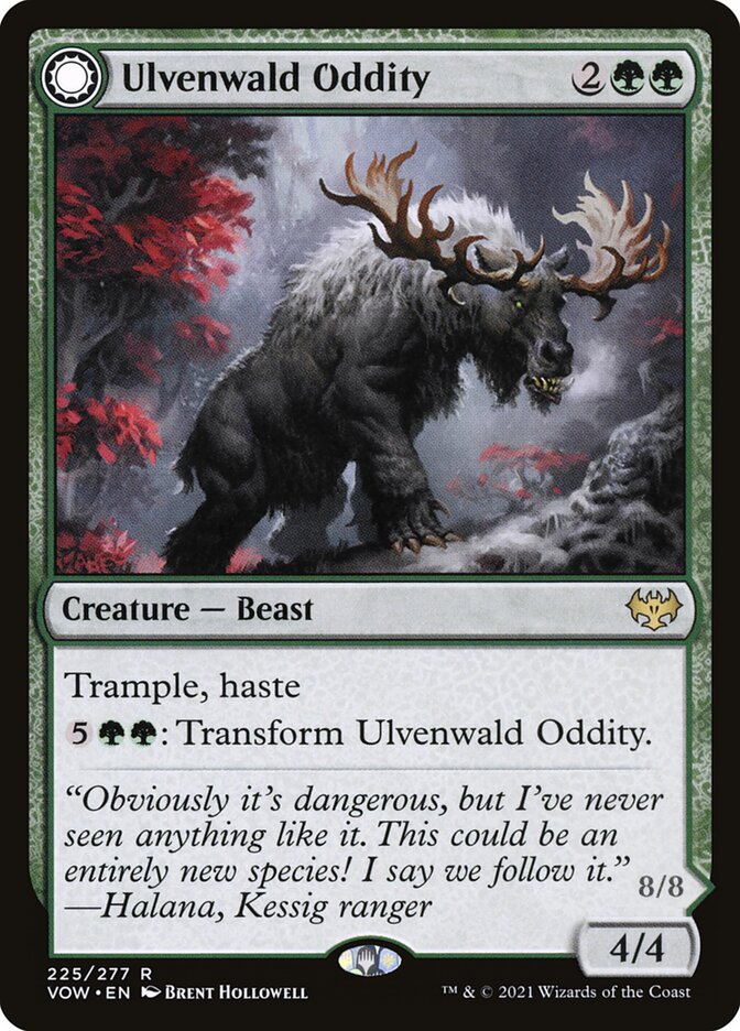 Ulvenwald Oddity // Ulvenwald Behemoth (Innistrad: Crimson Vow)  - Foil