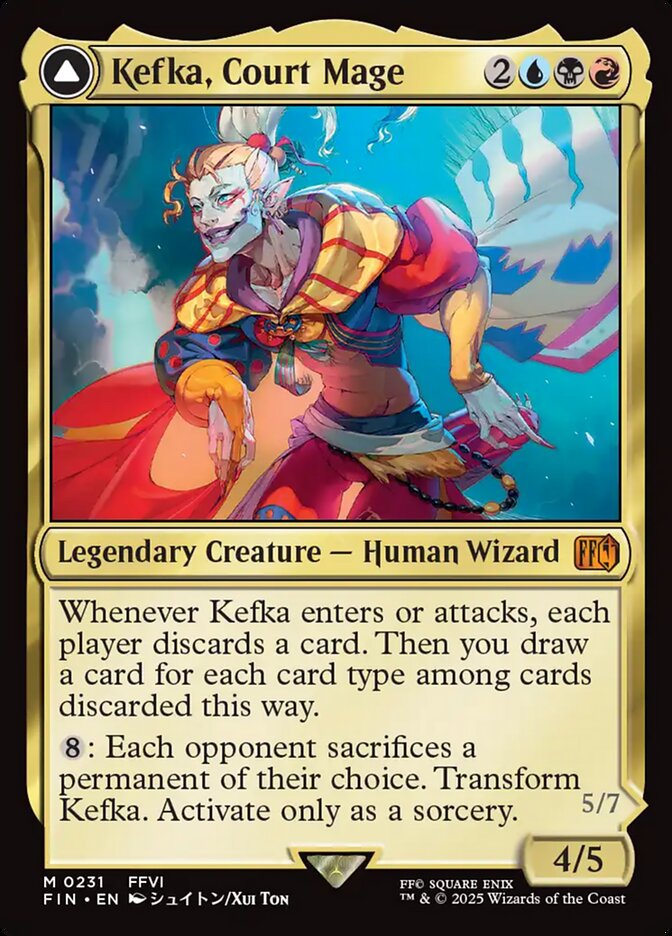 Kefka, Court Mage // Kefka, Ruler of Ruin (FINAL FANTASY) 