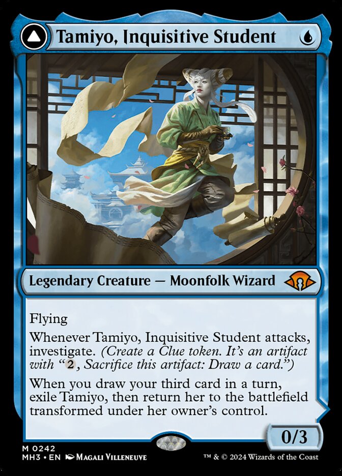 Tamiyo, Inquisitive Student // Tamiyo, Seasoned Scholar (Modern Horizons 3) 