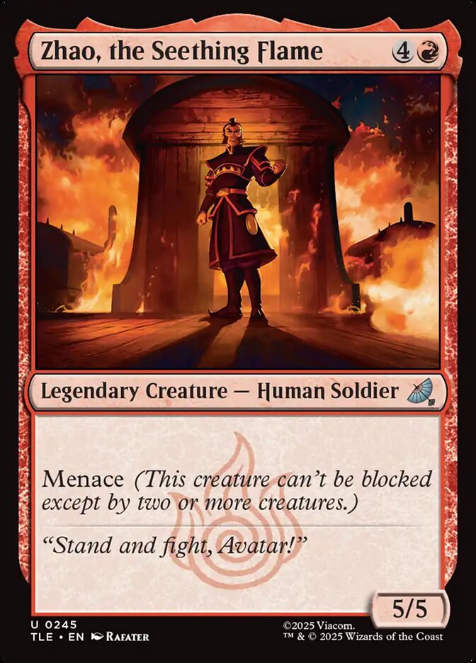 Zhao, the Seething Flame (Avatar: The Last Airbender: Eternal-Legal)  - Foil