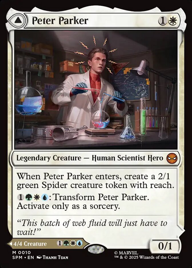Peter Parker // Amazing Spider-Man 10/198 (Marvel's Spider-Man)  - Foil