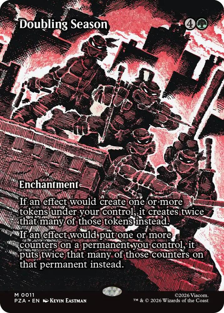 Doubling Season Borderless (Teenage Mutant Ninja Turtles Source Material) 
