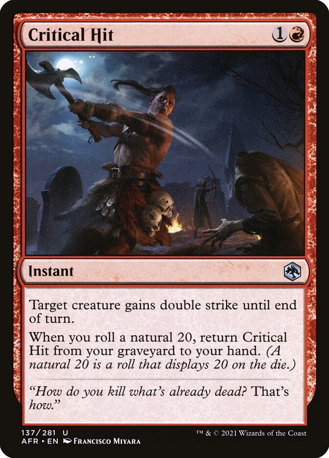 Critical Hit 137/281 (Adventures in the Forgotten Realms) 