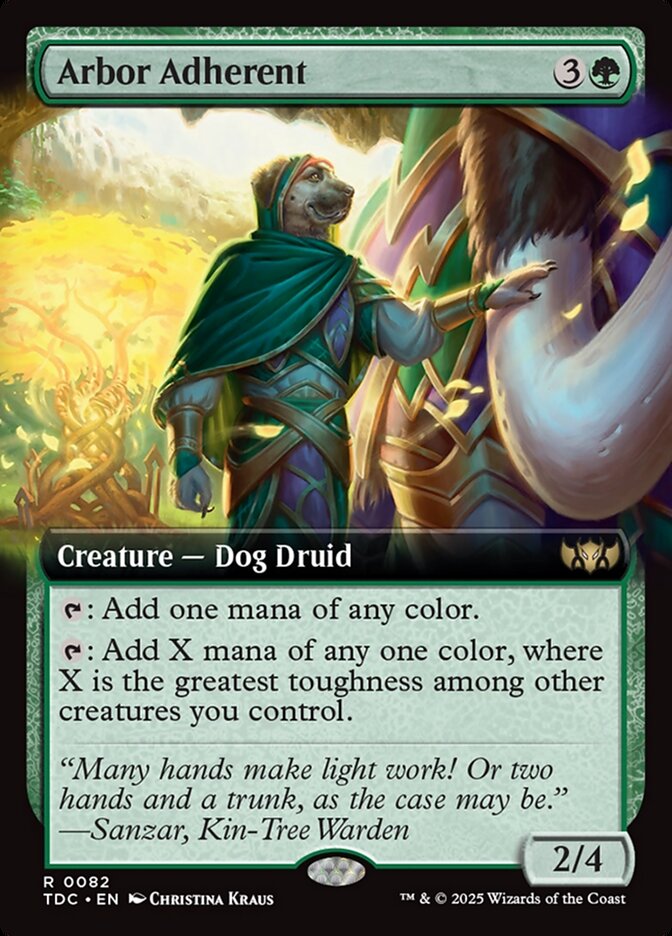 Arbor Adherent 82 (Commander: Tarkir: Dragonstorm)  - Extended Art