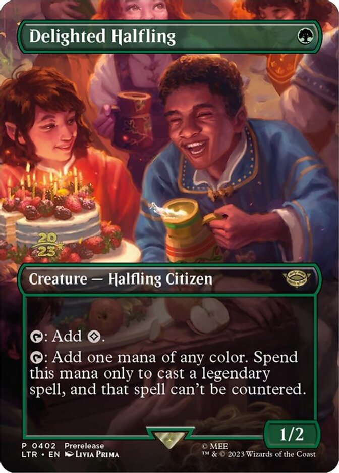 Delighted Halfling 0402 402 (Prerelease Cards)  - Foil