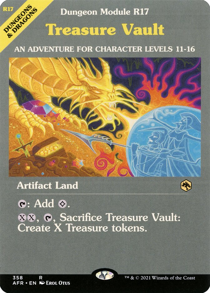 Treasure Vault Dungeon Module 358 (Adventures in the Forgotten Realms)  - Foil