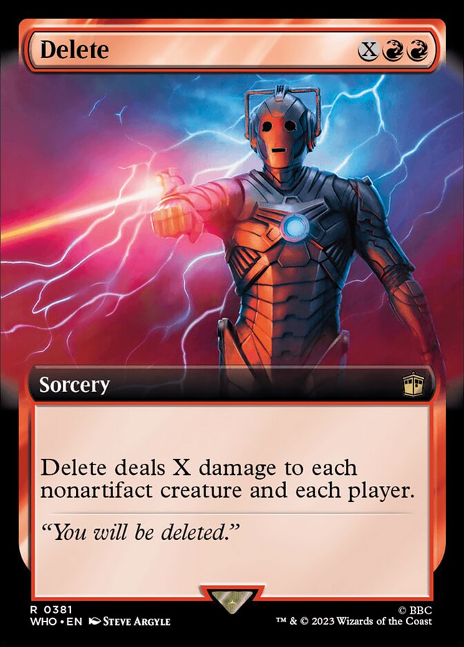 Delete (Universes Beyond: Doctor Who)  - Foil