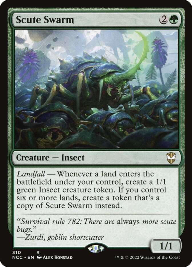 Scute Swarm 310 (Commander: Streets of New Capenna) 