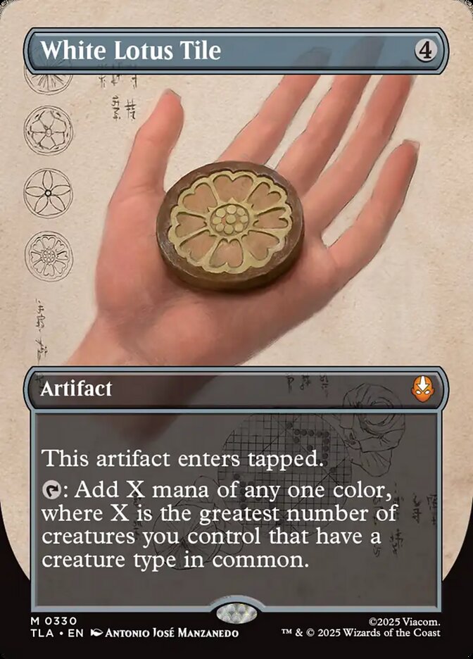 White Lotus Tile (Avatar: The Last Airbender)  - Foil